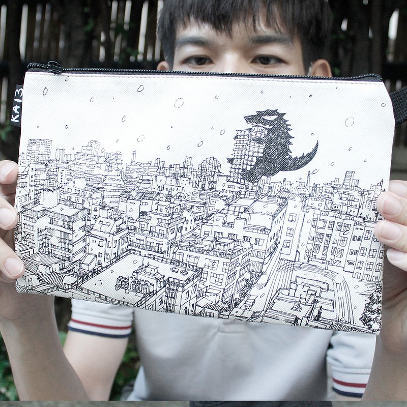 文具袋，鉛筆，筆 Kai 3品牌的設計 尺寸23x16厘米