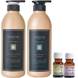 ◎詮釋頭髮的浪漫風情|◎讓味道做個百變女人|◎唯一機能性的香水洗髮精品牌:Parfum巴黎帕芬品牌定位:專業沙龍品牌種類:髮品組合商品名稱:香氛精油洗髮精600mlX2+經典香水護髮油10mlX2劑型