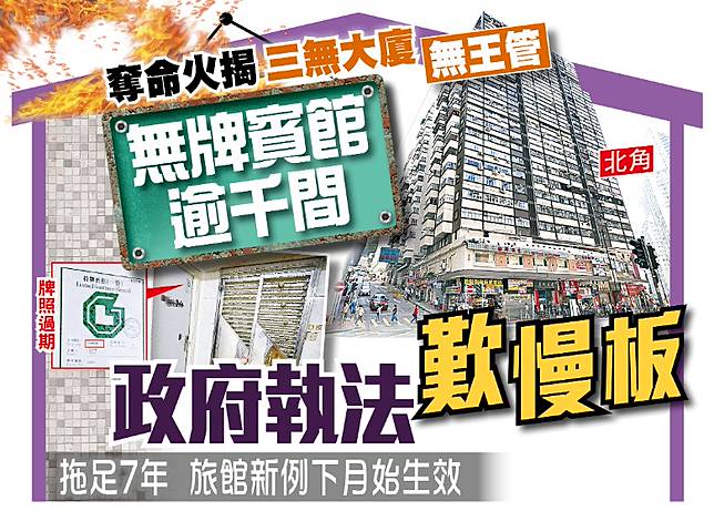 東方日報a1 無牌賓館逾千間政府執法歎慢板 On Cc 東網 Line Today