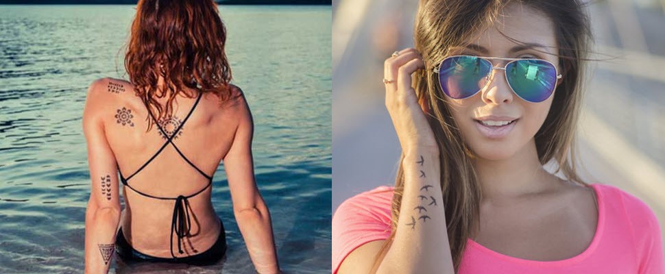 沒勇氣刺青的你，不妨試試超迷你刺青貼紙