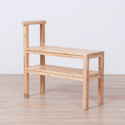 ‧橡膠木材質堅固耐用。‧鞋架椅凳及傘架功能。‧30公分寬福不佔玄關空間。