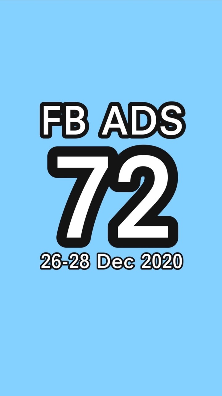 72FB ADS คอร์สสอนยิงแอด 26-28ธค2020