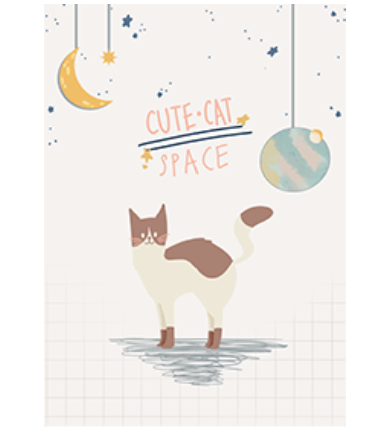 Cute cat space