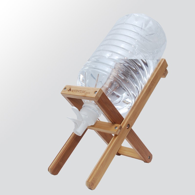 ADVENTURE GEAR竹製飲水架 適用4-8公升桶裝水 GPB-180015