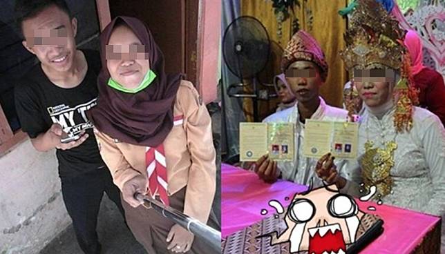 Pasangan menikah di bawah umur [sumber gambar]