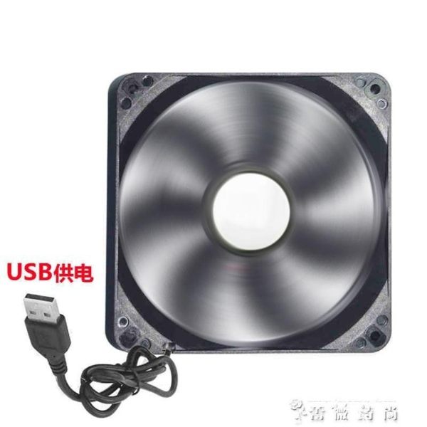 電腦主機USB散熱小風扇 路由器8厘米排風5v靜音外置 便攜式8cm機箱12cm