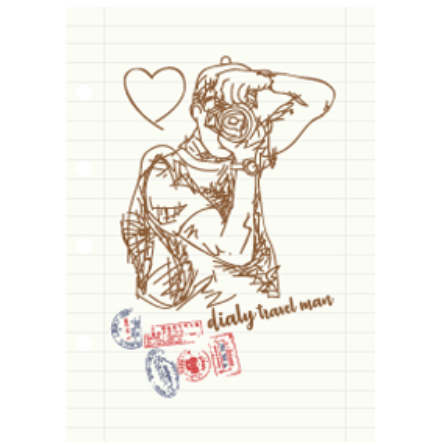 diary travel man