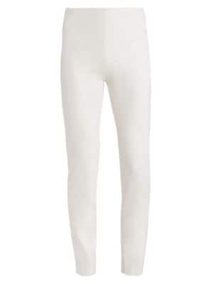 Cut from Italian stretch wool, these slim mid-rise pants are a versatile wardrobe staple.; Concealed