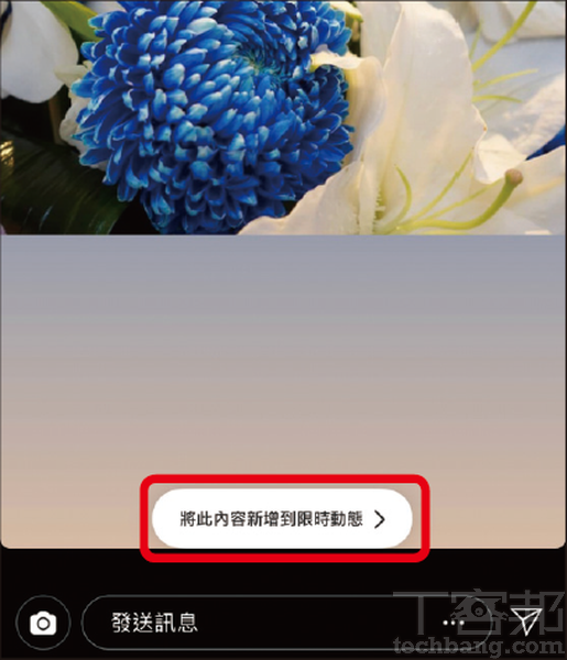 3.按下下方的「將此內容新增到限時動態」。