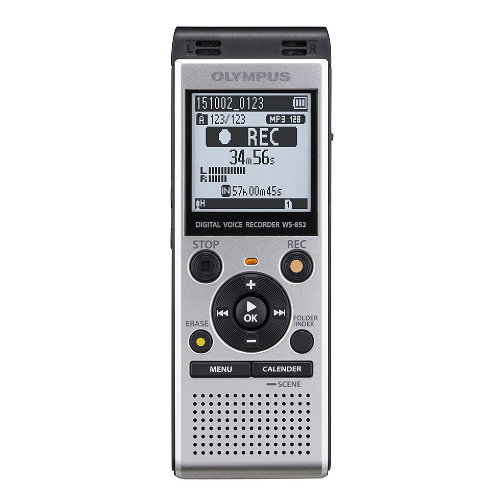 [7美國直購] 錄音筆 Olympus Digital Voice Recorder WS-852, Silver