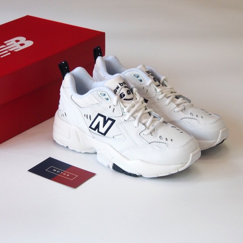 New Balance 608 全白 電繡logo 韓版 老爹鞋 女鞋 WX608WT