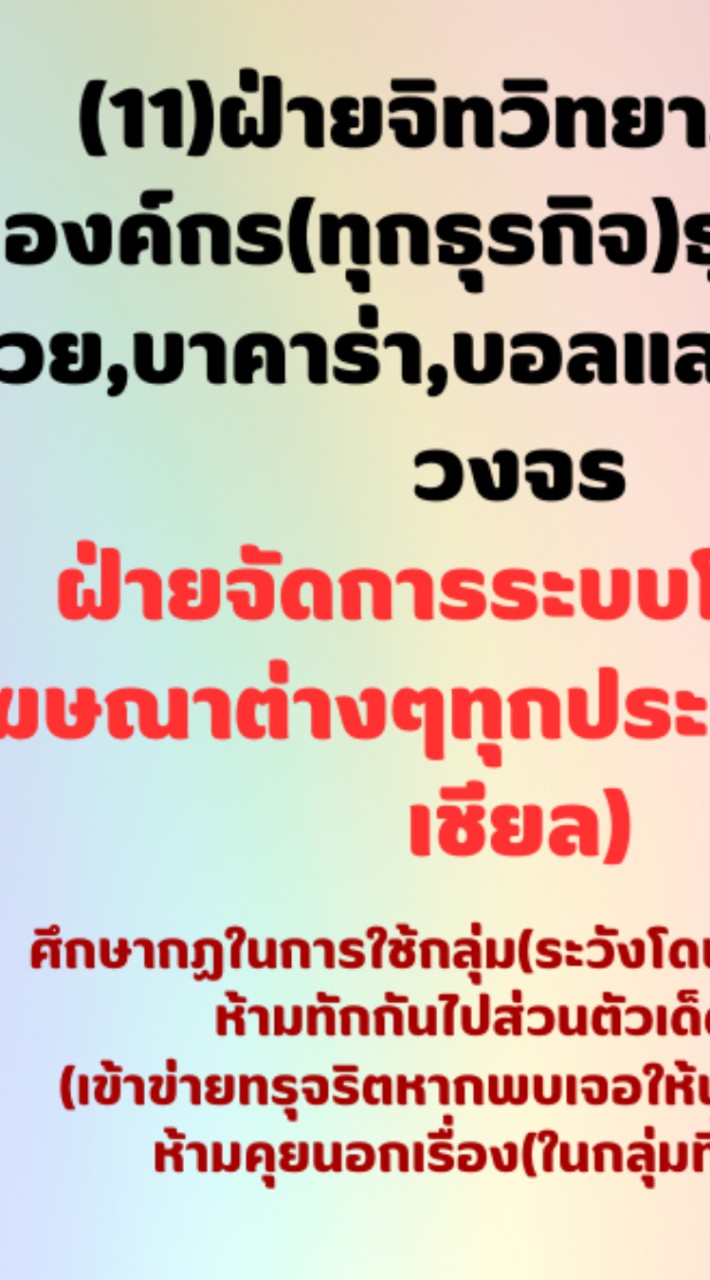 ฝ่ายจัดการระบบโปรโมทโฆษณาต่างๆทุกประเภท(ทุกโซเชียล)
