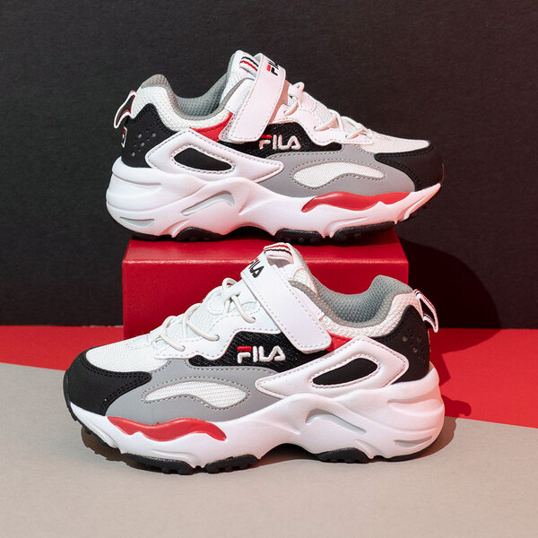 FILA KIDS RAY TRACER KD 大童運動鞋-拼接 3-C141W-014