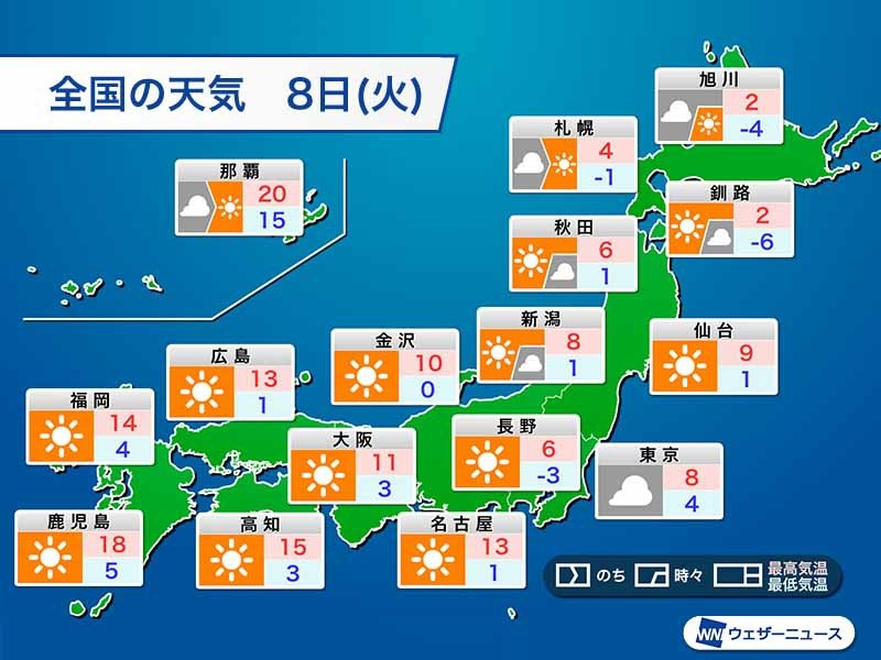 大阪 名古屋は2月中旬並みの気温 明日は今日よりも上がる予想 ウェザーニュース