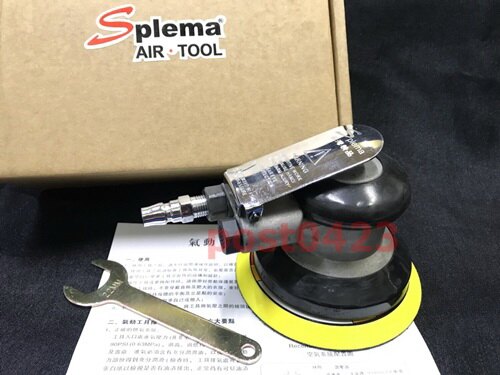 氣動打磨機 打蠟機 SPLEMA 5寸氣動打蠟機 125mm打磨機 汽車 木工 磁磚 金屬 表面研磨 修邊 拋光