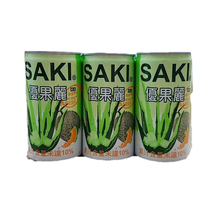 (韓國飲品)SAKI 蘆薈哈密瓜乳酸飲料 180mlx6罐【8809401410720】 內容物/規格:180mlx6罐 產地:韓國 商品特色:台灣&韓國&日本 熱賣國民清涼飲料 保存期限：每批效期不