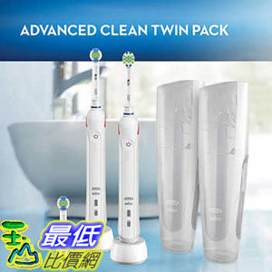 [8美國直購] 2入裝電動牙刷 Oral-B 1907391 Advanced Clean Power Rechargeable Electric Toothbrushes， 2-pack