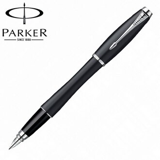 【派克 PARKER】都會系列 霧黑白夾 鋼筆 筆尖F P0844780 /支