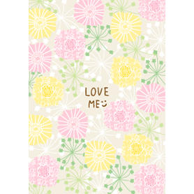 北欧風お花ベージュ スマイル4