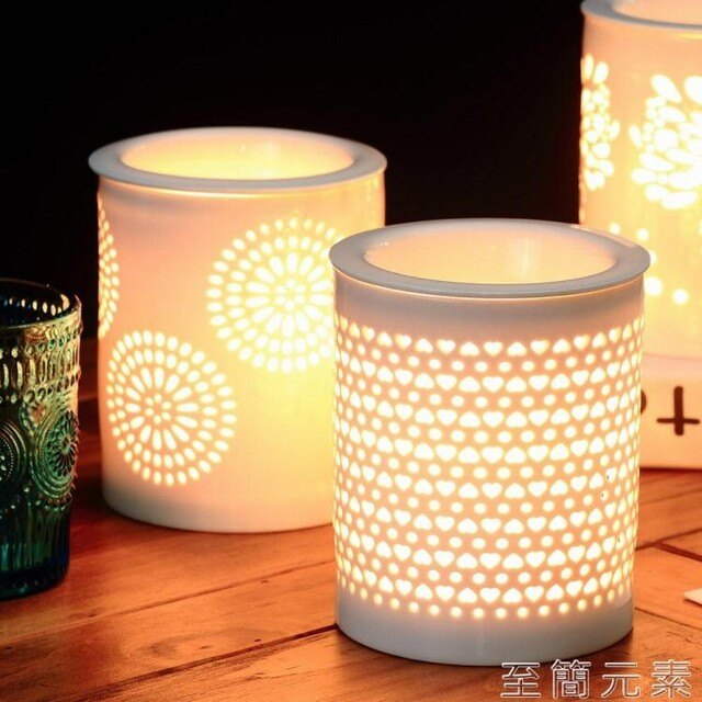 220V陶瓷插電香薰燈精油爐定時調光熏香機家用養生美容院家居臥室瑜伽WD 至簡元素