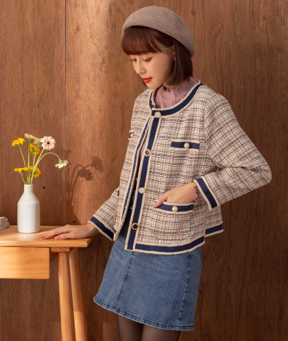 時髦小香風外套