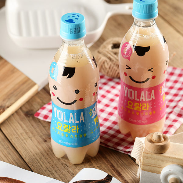 韓國 lotte樂天乳酸味氣泡飲420ml【庫奇小舖】