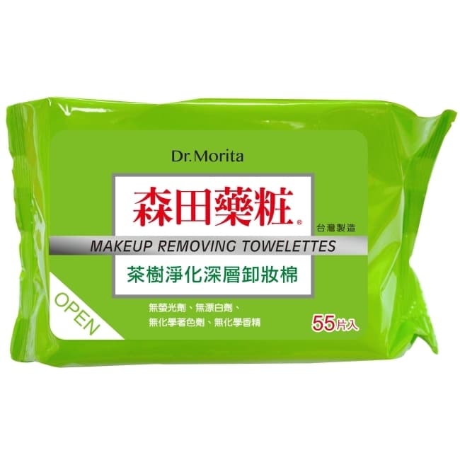 詳細介紹 最輕鬆迅速的新卸妝法，輕輕一擦，口紅、眼影、彩妝徹底清潔卸去，更添加茶樹萃取除了卸妝亦可暢通毛孔、淨化肌膚，讓卸妝後的肌膚潔淨無負擔。 商品規格 商品簡述 添加茶樹萃取除了卸妝亦可暢通毛孔、