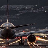 桃園機場看飛機