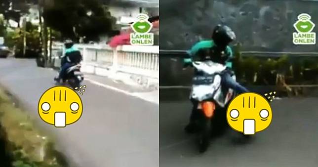 Mau berangkat narik, driver ojek online dicegat 'makhluk' tak terduga