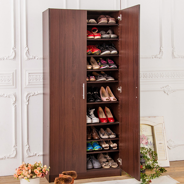 【誠田物集】精緻180公分十層大收納鞋櫃 SC009 (特賣)白橡色