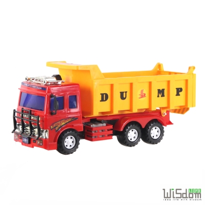 磨輪動力設計，輕鬆又省力輕輕按鈕，砂石車斗可做傾斜擬真外型加鮮艷色彩，更能吸引小朋友目光仿真精緻細膩造型工程車款式