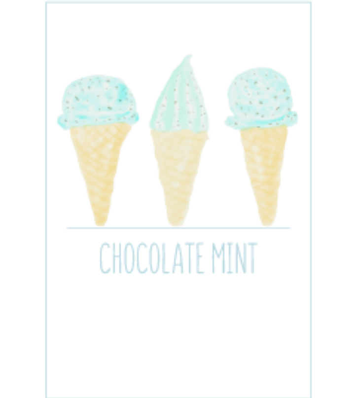 Watercolor :mint soft cream WV