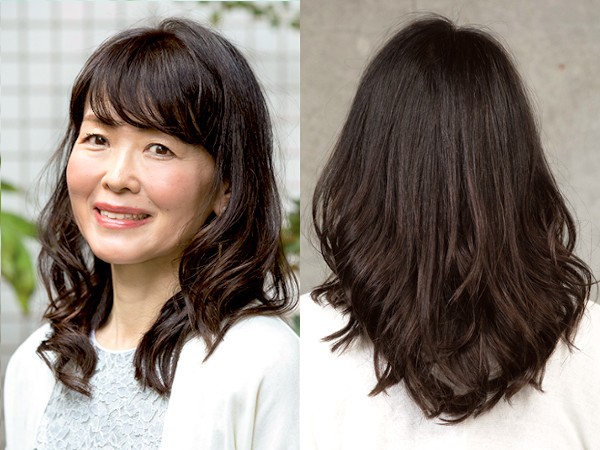 ぽっちゃり丸顔に似合う髪型を写真で紹介 リアル50代60代ヘアカタログ ハルメク365