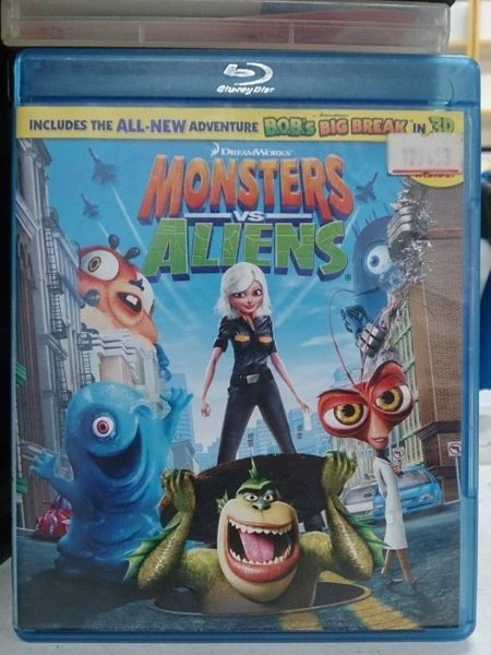 挖寶二手片-Q02-088-正版BD【怪獸大戰外星人 3D亦可觀賞2D版】-藍光動畫(直購價)