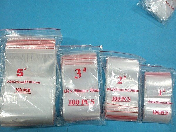 5號由任袋 透明夾鏈袋 封口袋 100mm x 140mm(100入)/{定45}一小袋100個入