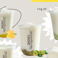Snowy Yogurts & Fruits