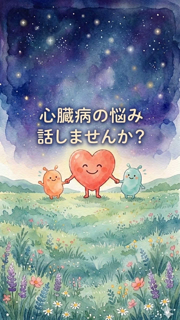 心不全、心臓病でお悩みの方、お話ししませんか？