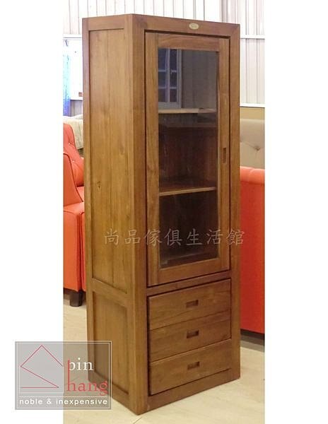 【尚品傢俱】826-07 復刻 柚木全實木6尺電視高低櫃-高櫃/開門三抽展示櫃/收納櫃