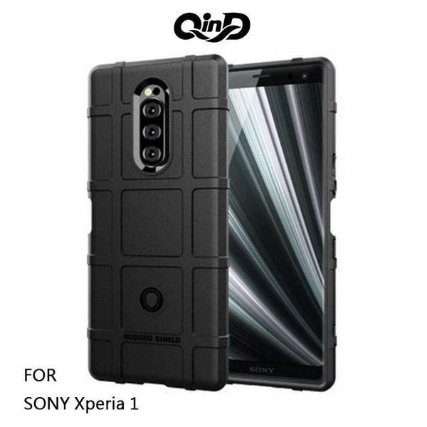 ☆愛思摩比☆QinD SONY Xperia 1 戰術護盾保護套 背蓋 TPU套 手機殼 鏡頭保護