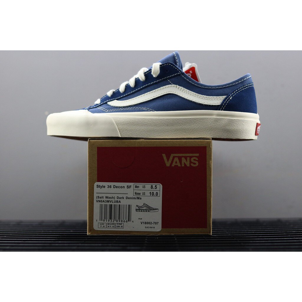 【日本海外代購】Vans Style 36 Decon SF 短頭 藍白 海軍藍 VNOA3MVLUBA 男女