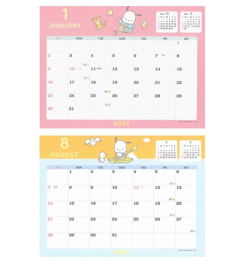 日本正版2022 Sanrio桌曆/ Pochacco帕恰狗
