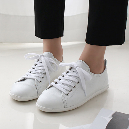 現貨．休閒鞋東大小白鞋平底球鞋