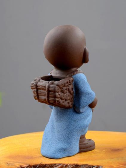 茶寵紫砂茶寵擺件精品可養茶盤茶玩擺設撒尿娃娃噴水尿童茶具配件