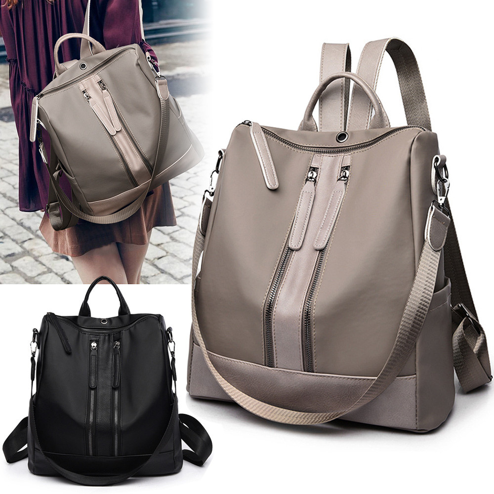 頂上附有耳機孔 隨時享受音樂 口袋不鼓鼓 防潑水頂級牛津布材質 淋濕也不怕 三拉鍊~好收納~♪ 三種背法 應付各種穿搭！ B款-簡約牛津布防水雙肩包 功能:單肩、雙肩、手提 容量:可放入手機、IPAD