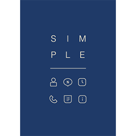 シンプル / ネイビーベージュ