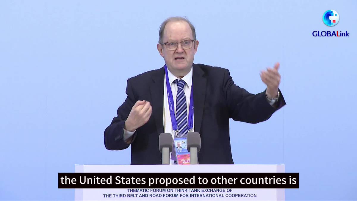 GLOBALink U.S. can't finance alternative to BRI British scholar