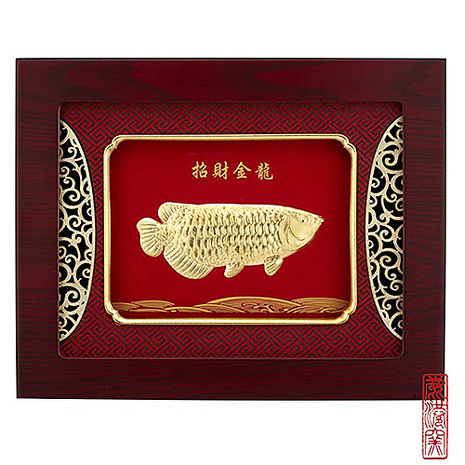 My Gifts-立體金箔畫-招財金龍(真愛系列34x27cm)