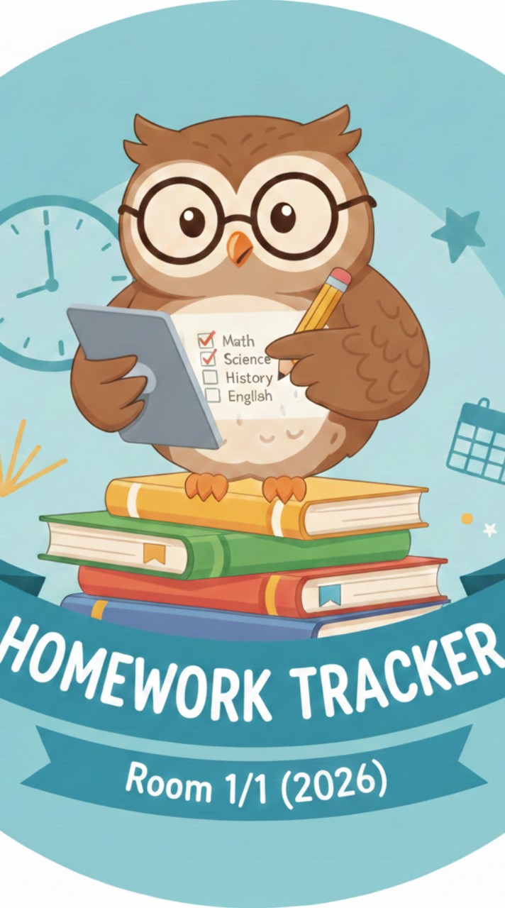 Home work tracker.  1/1 [2026]
