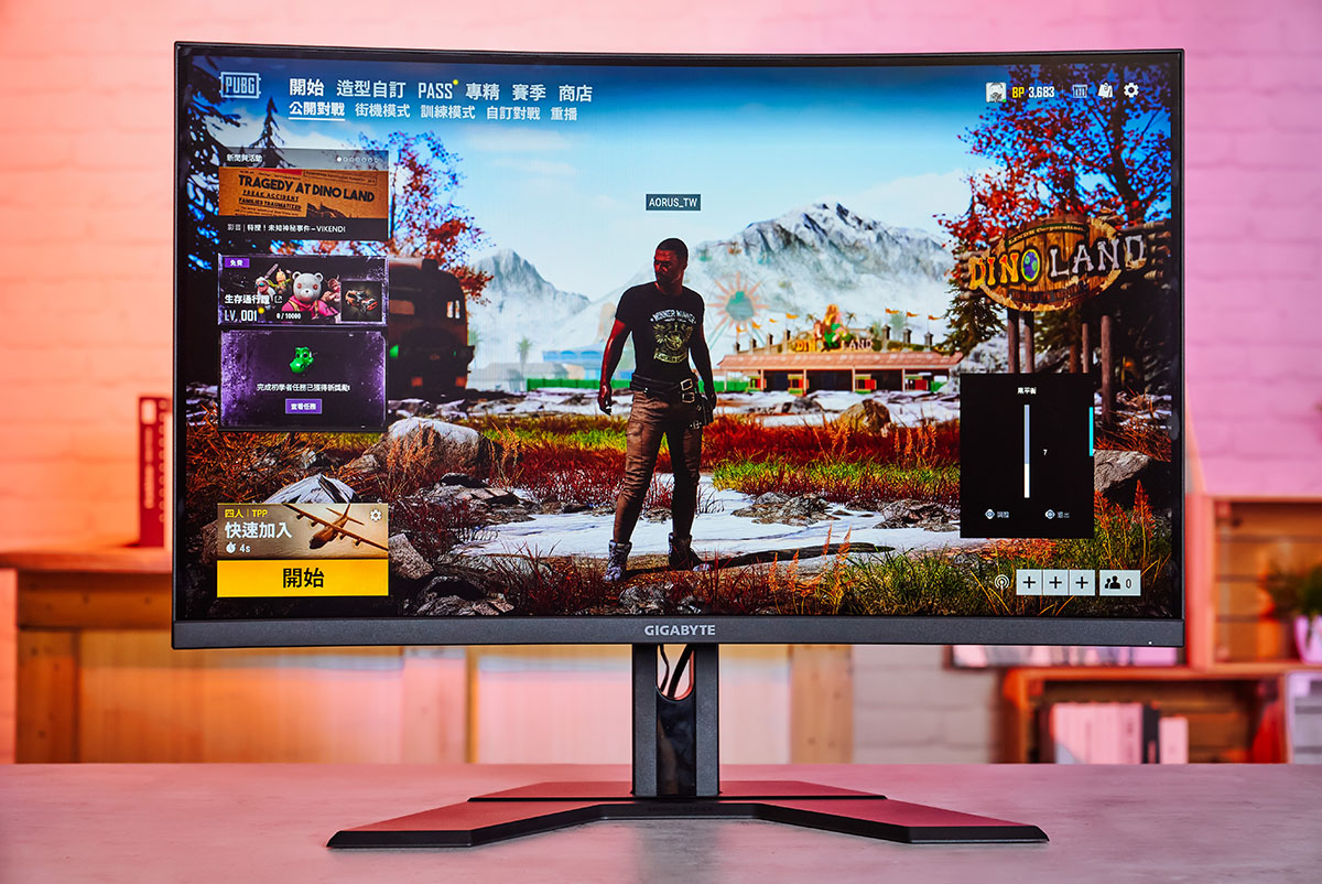 GIGA G32QC 165Hz 極速HDR 電競螢曲面幕，1ms 超快反應，OSD Sidekick 強大操控力
