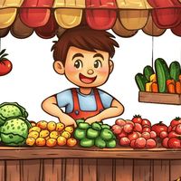 เพื่อนร้านค้าตลาด